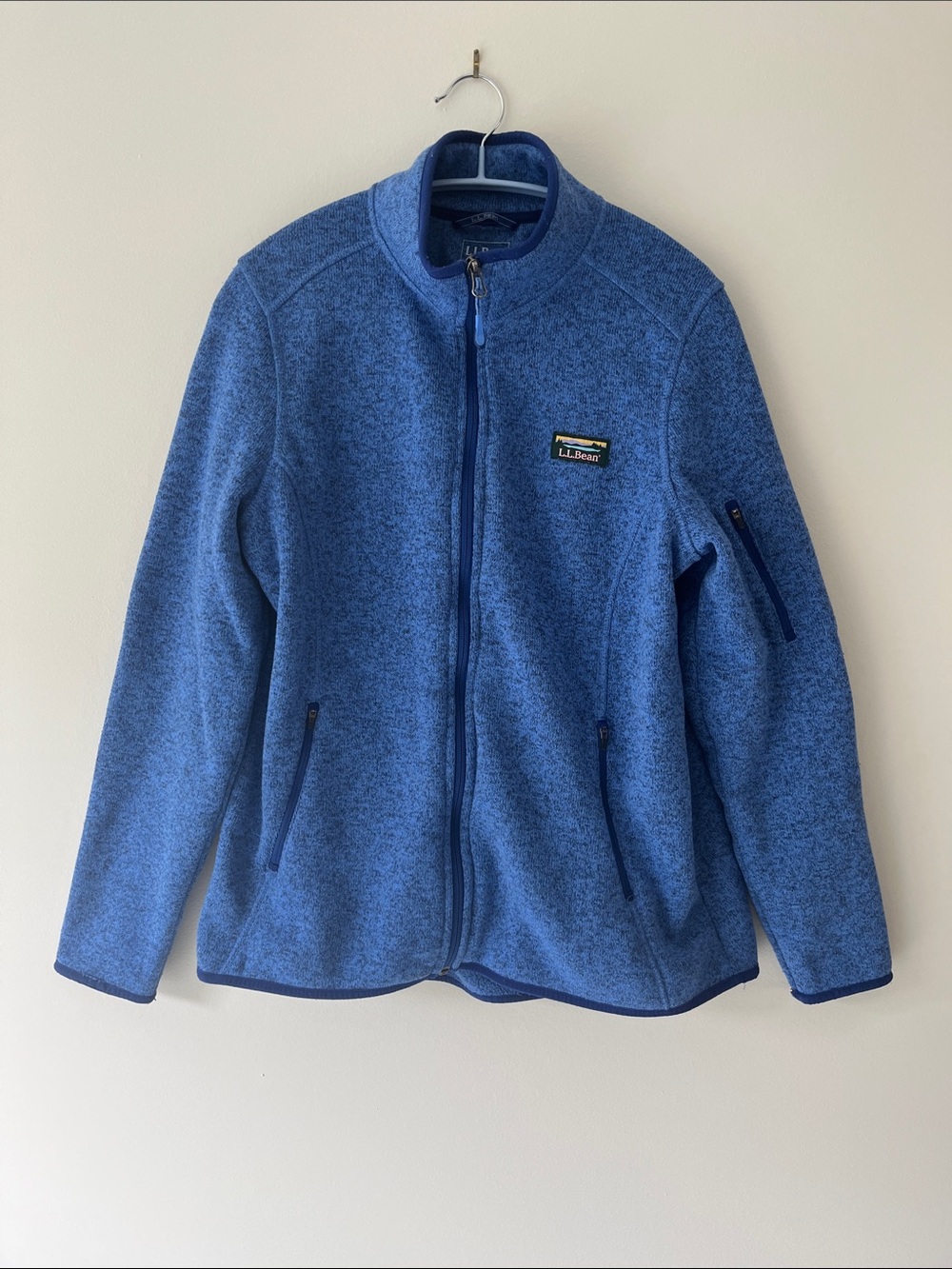 L.L. Bean Blue Full-Zip Fleece Jacket